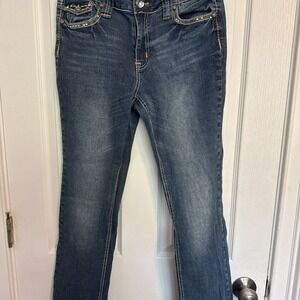Women's Straight Leg Jeans. Cato size 10. Embellished-rhinestone